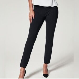 SPANX Perfect Ankle Skinny Ponte Pull On Black Pants Size Small